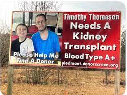 TIMOTHY NEEDS A LIVING KIDNEY DONOR!